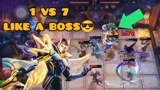 MAGIC CHESS GOGO: 1 VS 7 GODLIKE MODE!! LANCELOT 3STAR FULL DAMAGE IS MONSTER NOW!!!
