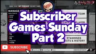 Twitch Stream - SUBSCRIBER/FOLLOWER GAMES SUNDAY ON TWITCH IN MLB THE SHOW 20 DIAMOND DYNASTY PART 2