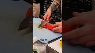 Julienne 🔪 Cut bell pepper 🫑 (pt2)