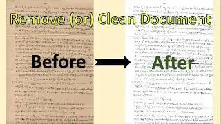 Clean Document || Old Documents Clean