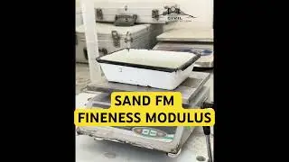How to calculate sand fm || fineness modulus of fine agreegate #civilengineering #shorts #viral