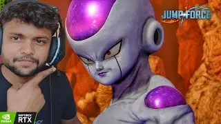 JUMP FORCE - VEGETA, TRUNKS, PICCOLO VS FREEZA, CELL, MAJIN BUU INTENSE BATTLE AT FINAL VELLEY !!