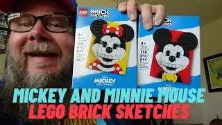 Mickey and Minnie Mouse Lego Brick Sketches