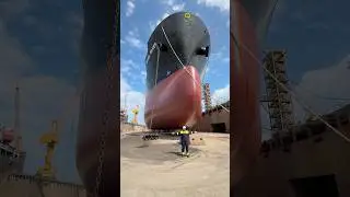 Ship Dry Dock Se Sea 🌊 Me Kaise Jata Hai 😇? Real Undocking Process explained #ship #sea #minivlog