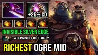 RICHEST MID OGRE Multi Midas 100% Counter Enemy with Invisible Silver Edge 7.32e Dota 2