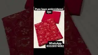 pure lawn embroidered 2pc suits  summer dresses