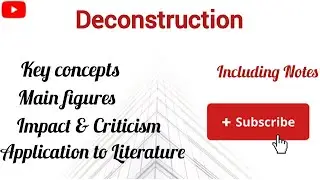 Deconstruction in literary criticism| Deconstruction in Modern Critical Theory | Deconstruction