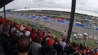 Monza 2018  Restart after the safetycar viewed from main grand stand