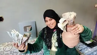 تعالو نفتح حصلتى العجيبه بركان فلوس🤑تفتكرو فيها كام وهعمل بيهم ايه🤔💵كلام مهم جدا
