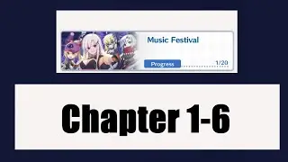 Girls X Battle 2 - Event Story 1 - Music Festival Chapter 1-6 #girlsxbattle2