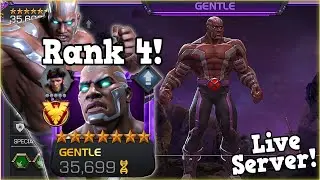 7 STAR RANK 4 GENTLE Rank Up & Gameplay! | Marvel Contest of Champions