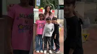 Sunny Leone with her little ones spotted enjoying a day out in Bandra.
