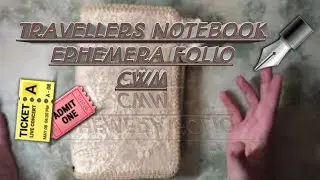 TN Ephemera Holder CWM/ Ephemera Folio Trifold Craft Along #craftwithme