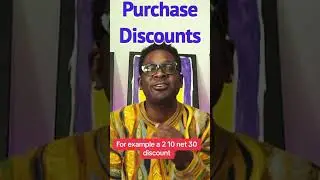 How to Record a Purchase Discount? ACCOUNTING IS A JOKE🤡 #accounting