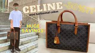 Discounted Celine Bag! Celine Mini Horizontal Cabas In Triomphe Canvas | First Impressions