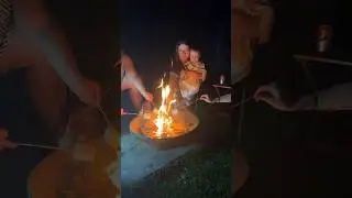 Marshmallows by the camp fire tastes so much better!