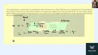 [Biology] In an experiment, a shearwater a seabird was taken from its nest, flown 5150 km away, an