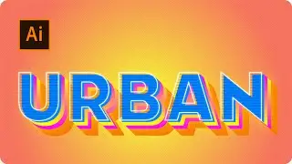 3D Text Effect in Illustrator - Adobe Illustrator CC Tutorial