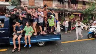 Luangprabang Laos new year party non stop | Pimai Lao 2022