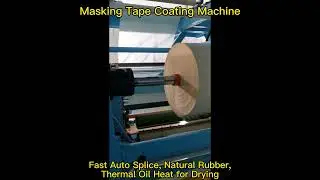 Fast Automatic Splice/ Connection Masking Tape Coating Machine Natural Rubber Glue Coating Equipment