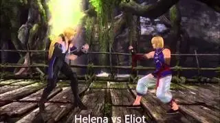 Dead or Alive 5 Last Round. AI-Tournament 3 (CPU vs CPU)