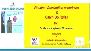 Routine Vaccination Schedule and Catch Up Rules Prof Osama Arafa