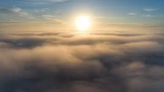 Rising above the clouds for an aerial sunrise | Central Victoria