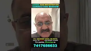 AISSEE 2026 e Counselling Registration Correction Window | Mistake in Sainik School e Counselling