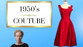 Couture 1950's Silk Party Dress