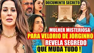 TRÊS GRAÇAS RESUMO QUARTA 14/01 MULHER MISTERIOSA PARA VELORIO DE JORGINHO REVELA SEGREDO BOMBÁSTICO