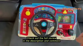 Review Melissa & Doug PAW Patrol Rescue Mission Wooden Dashboard – Interactive Steering Wheel Toy fo