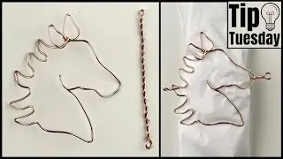 Wire Horse Shawl, Scarf or Hair Pin DIY Tutorial