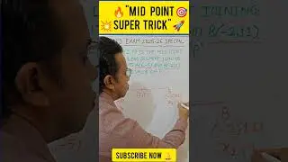 MID-POINT TRICK: FIND P IN SEC #Maths#BoardExam