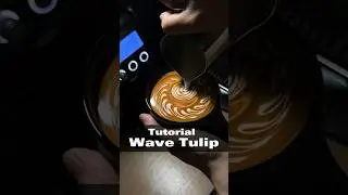 Latte Art tutorial-Wave Tulip #coffee #latteart #tutorial
