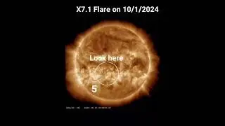 Massive X-Class Solar Flare! X7.1 on 10/1/24 AR3842 #PinoAstro