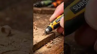 Mini Electric Jigsaw Cutter in Action 🔧🪵 | Tiny Real Wood Cutting Tool ✨ #shorts