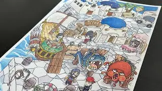 MapleStory -In Lith Harbor - Timelapse [Drawing/Painting] Fan Art