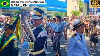 🇧🇷 Brazil Independence Day Students Parade 07.09.2022 - Natal, RN, Brazil [4K]