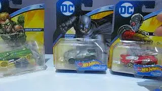 DC Character Cars Hot Wheels, Green Arrow, Deadshot and Armoured Batman Unboxing