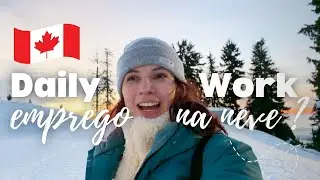 VLOG: Primeiro dia no trabalho novo, emprego no Canadá ! Vou trabalhar na neve?