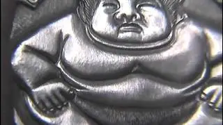 Sumo 相撲 力士 Wrestler Hobo Nickel Coin Carving by Shaun Hughes
