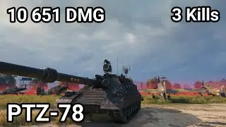 PTZ-78 - 10 651 damage / 3 kill / 520 blocked / 197 assist