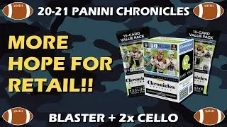More hope for retail!! 2020-21 Panini Chronicles Football Retail Blaster & 2x Cello Comparison