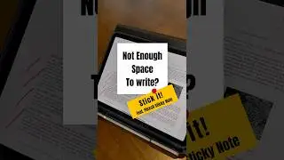 Not enough space to write? Stick it🔥 (feat. Flexcil sticky note) #flexcil #tablet #notesapp #study