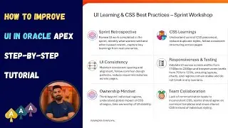Oracle APEX UI Design Tutorial | Improve Page Design Step by Step