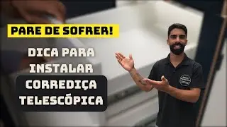 COMO INSTALAR CORREDIÇA TELESCÓPICA -  DICA DE GABARITO!