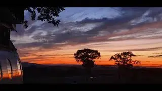 Stunning Sunsets over looking the South Downs, living in an aircraft