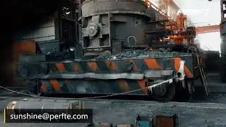 The ladle transfer cart is specially for transport high-temperature ladle