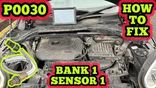 BMW / Mini P0030 Oxygen Sensor Before Catalytic Converter Bank 1 Sensor 1 - How To Fix