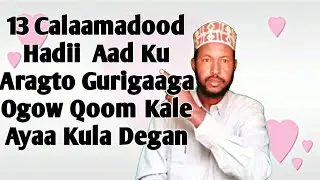 13 Astaantaan Hadii Gurigaaga Ku Aragto Jini Ayaa Kula Degan